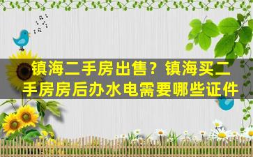 镇海二手房*？镇海买二手房房后办水电需要哪些证件