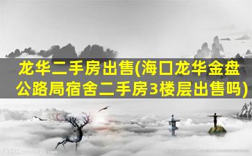 龙华二手房*(海囗龙华金盘公路局宿舍二手房3楼层*吗)